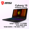 圖片 MSI 微星Cyborg 15 15.6吋 電競筆電黑色(Core 5-210H/16G/1TB SSD/RTX5060-8G/W11/B2RWFKG-276TW)🎈送保護套/滑鼠墊/鍵盤膜🎈