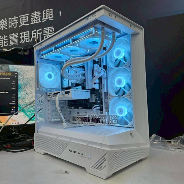 圖片 奶熊11號 INTEL Ultra 5 245K 獨顯 RTX5060 8G 白色主機 電競主機