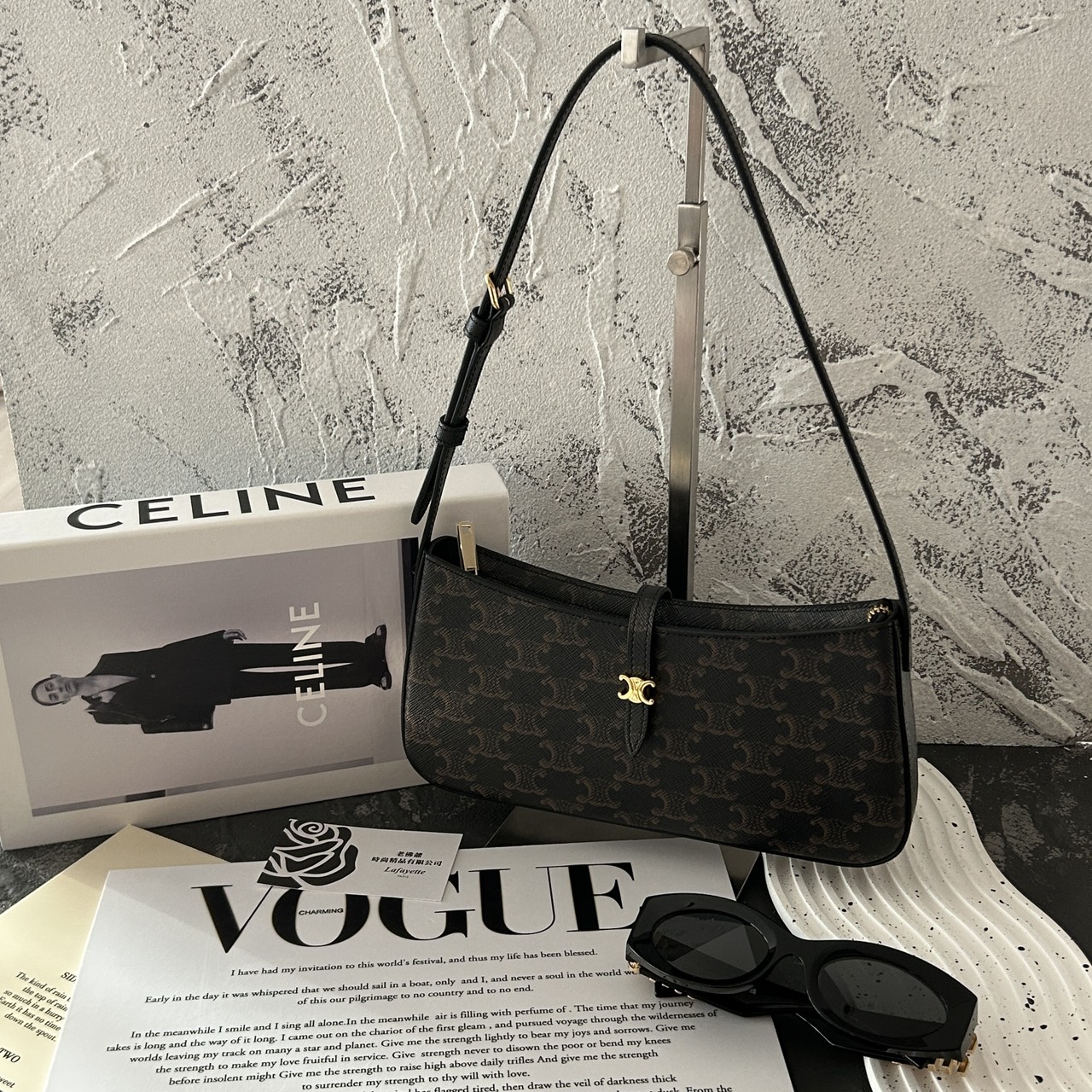 CELINE TINA 老花腋下包-zingala商店