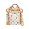 圖片 Louis Vuitton x TM  Venice 三彩塗層帆布釦式後背包(M13081-白)