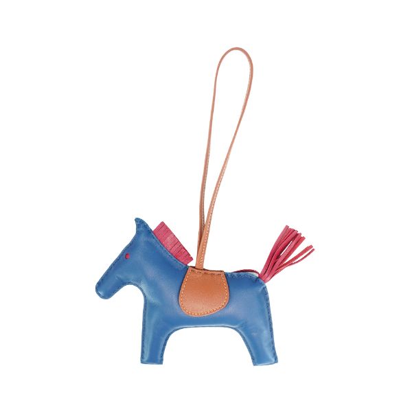 圖片 Hermes Rodeo GM 小馬吊飾(馬爾他藍/波爾多酒紅)