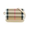 圖片 Burberry Madison 格紋帆布拚牛皮翻蓋斜背包(8084494-卡其)