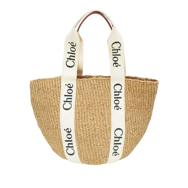 圖片 Chloe Woody Basket 草編大托特包(米白)