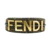 圖片 Fendi 展示品 Mini Graphy 復古金logo緹花布彎月二用包(8BS081-咖)