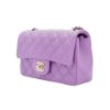 圖片 Chanel 展示品 Mini Flap 菱格羊皮淡金鍊斜背包-20cm(A69900-紫)