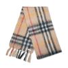 圖片 Burberry 馬海毛流蘇格紋圍巾(8112967-沙色)