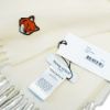 圖片 Maison Kitsune 刺繡狐狸Logo羊毛圍巾(多色任選)