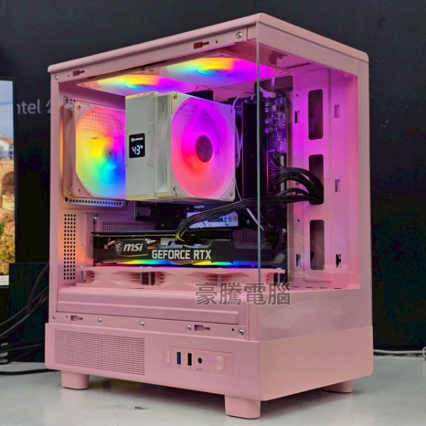 圖片 萌兔10號 AMD R5 7500F MPK 獨顯 RTX5050 8G 遊戲機 粉色 鏡之小島