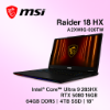 圖片 MSI 微星Raider 18 HX AI A2XWIG-026TW(Ultra 9 285HX/32G+32G/4TB/RTX5080 16G/18吋UHD+/W11)AI電競筆電🎈送保護套/滑鼠墊/鍵盤膜🎈