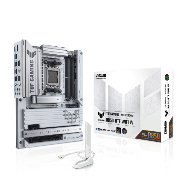 圖片 華碩 TUF GAMING B850-BTF WIFI W背插(ATX/LAN2.5G+Wi-Fi 7/註五年/白)14+2+1相