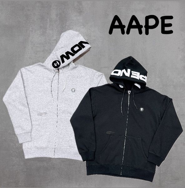 圖片 ［SKR精品服飾］AAPE 今年最新爆款 帽子刺繡logo 棉質 連帽外套 C358
