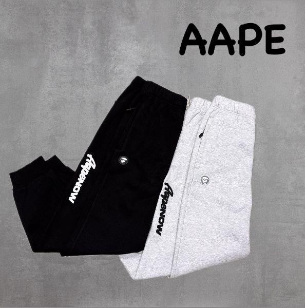 圖片 ［SKR精品服飾］AAPE 背面電繡字母logo 縮口褲 棉褲 長褲 C636