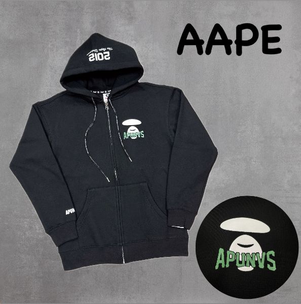 圖片 ［SKR精品服飾］AAPE猿人 背後字母logo 棉質 連帽外套 MB343