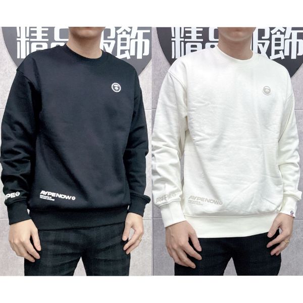 圖片 ［SKR精品服飾］AAPE猿人小標 新款素面長袖 大學T C348