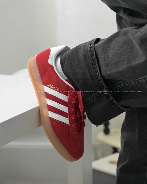 圖片 KTQ STORE 現貨 adidas Gazelle Indoor "Better Scarlet" 正紅 JI2063