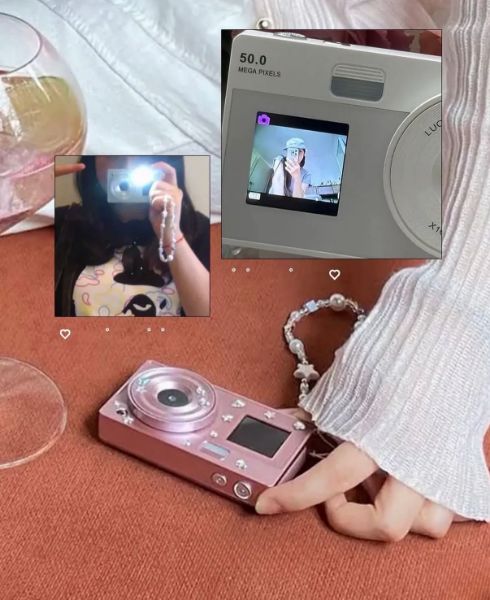 圖片 韓國🇰🇷連線 Luodin 復古雙螢幕相機 CCD 復古相機 銀色 白色 粉色/預購 