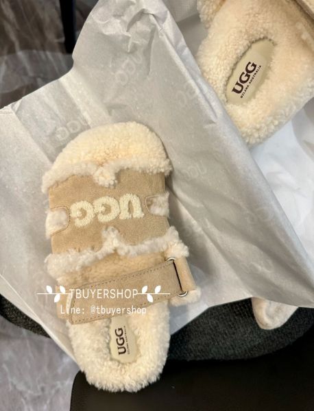 圖片 澳洲UGG 🇦🇺 魔術貼拖鞋 米灰色 36碼 含盒子