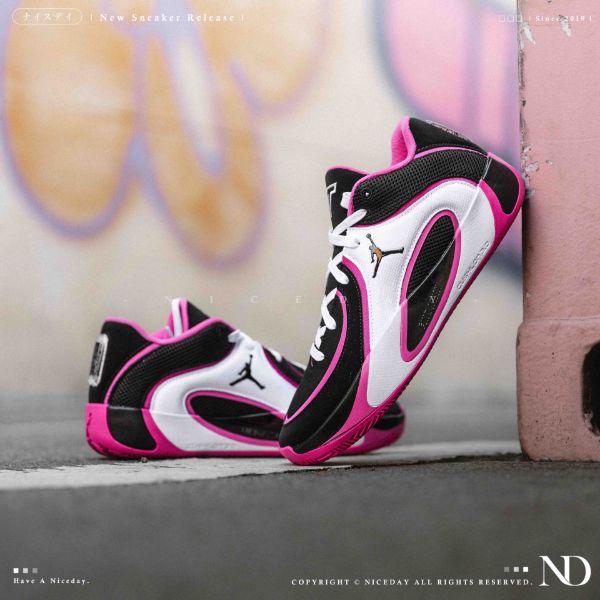 NICEDAY 現貨 Nike Jordan TATUM 4 塔圖姆 黑粉 粉 黑白 熊貓 實戰 籃球鞋 HQ4613-006