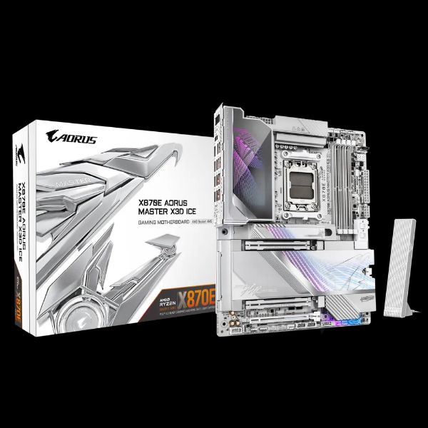 圖片 技嘉 X870E AORUS MASTER X3D ICE(ATX/LAN5+10G+Wi-Fi 7)18+2+2相