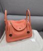 圖片 「M.Y精品」愛馬仕 Hermes Lindy 30 龍蝦粉 銀釦