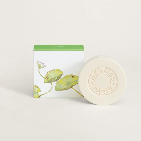 圖片 Hermès 愛馬仕香氛 尼羅河花園 香氛皂 100g - 專櫃緞帶包裝