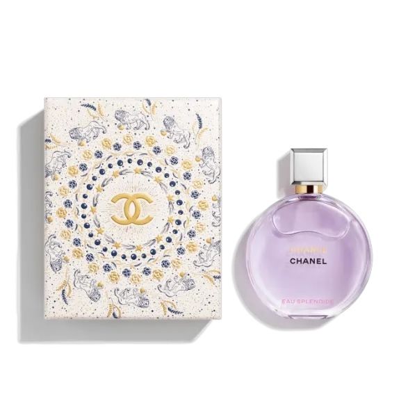 圖片 CHANEL 香奈兒香氛 CHANCE EAU SPLENDIDE EDP 紫色霓幻香水 50ml附吊飾 - 2025聖誕節限量/專櫃禮盒包裝