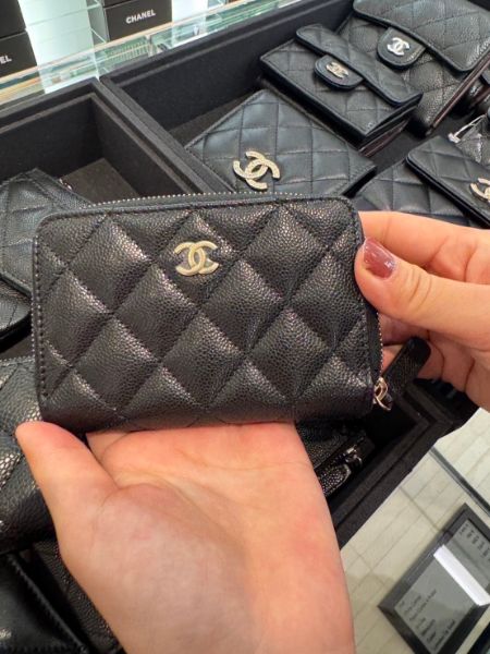 圖片 香奈兒雙Ｃ拉鍊短夾