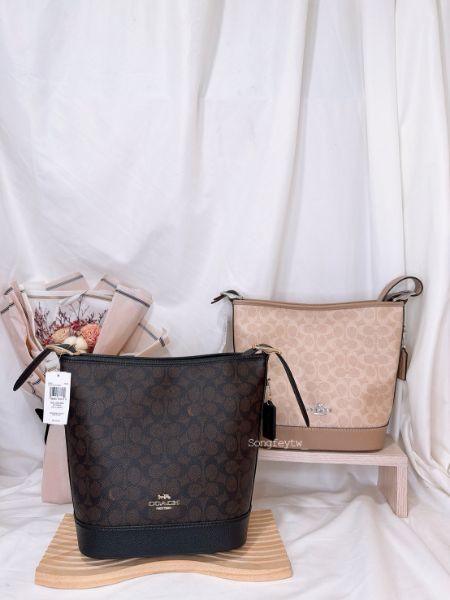 圖片  Coach拉鍊水桶包 流浪包 肩背包 斜背包