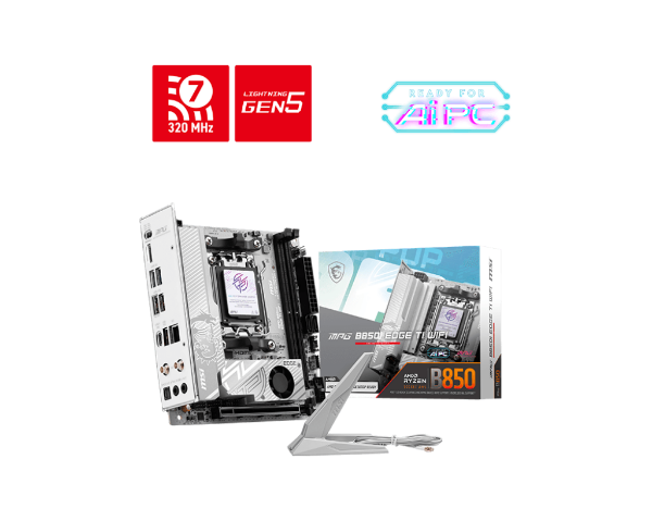 圖片 微星 MPG B850I EDGE TI WIFI(Mini-ITX/LAN 5G+Wi-Fi 7/註五年)8+2+1相
