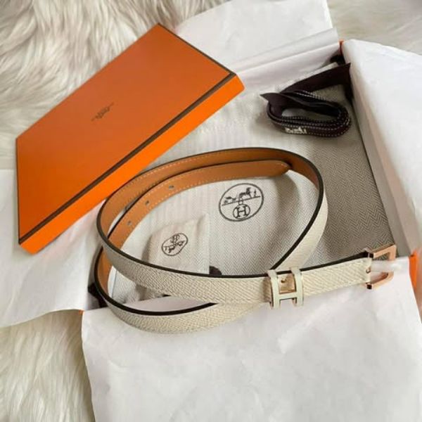 圖片 Hermes 白色玫瑰金pop h 15腰帶