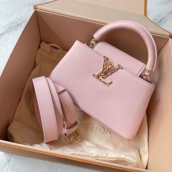 圖片 Lv櫻花粉capucines east west mini
