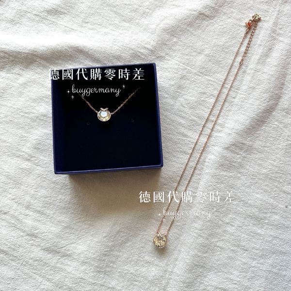 圖片 ✨施華洛世奇 Swarovski-Bella V 玫瑰金璀璨單鑽鎖骨鍊 📦在台現貨