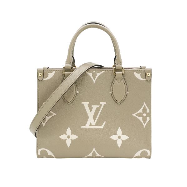 圖片 Louis Vuitton 展示品 OnTheGo PM 牛皮手提二用包(M45779-斑鳩灰)