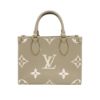 圖片 Louis Vuitton 展示品 OnTheGo PM 牛皮手提二用包(M45779-斑鳩灰)
