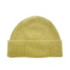 圖片 AMI PARIS 品牌LOGO 羊駝混紡毛帽 芥末黃色 - UBO005KN0135 3993