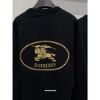 圖片 Burberry 經典 前後戰馬設計 新款 黑色 長袖 大學t