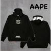 圖片 ［SKR精品服飾］AAPE 猿人軍團 帽簷印花logo 內刷毛 長袖 帽T MB378