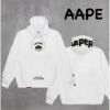 圖片 ［SKR精品服飾］AAPE 猿人軍團 帽簷印花logo 內刷毛 長袖 帽T MB378