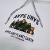 圖片 ［SKR精品服飾］AAPE 猿人軍團 帽簷印花logo 內刷毛 長袖 帽T MB378