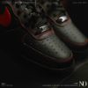 NICEDAY 代購 Nike Air Force 1 Low Bred 宇智波鼬 荔枝皮 黑紅 紅 紅勾 男鞋 縫線 HQ2037-005