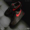 NICEDAY 代購 Nike Air Force 1 Low Bred 宇智波鼬 荔枝皮 黑紅 紅 紅勾 男鞋 縫線 HQ2037-005