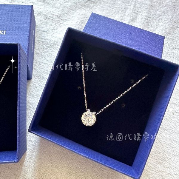 圖片 ✨施華洛世奇 Swarovski-Bella V 白金璀璨單鑽鎖骨鍊 📦在台現貨