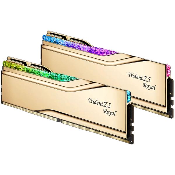 圖片 芝奇 皇家戟RGB 32GB(雙通16GB*2)D5-6400/CL30金(F5-6400J3039G16GX2-TR5NG)