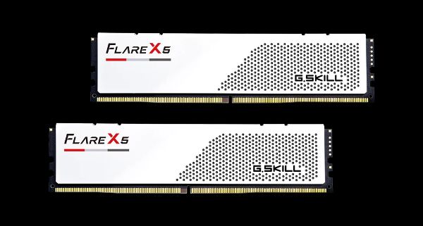 圖片 芝奇Flare X5 烈焰槍32GB(雙通16G*2)D5-6000 CL28白(F5-6000J2836G16GX2-FX5W)