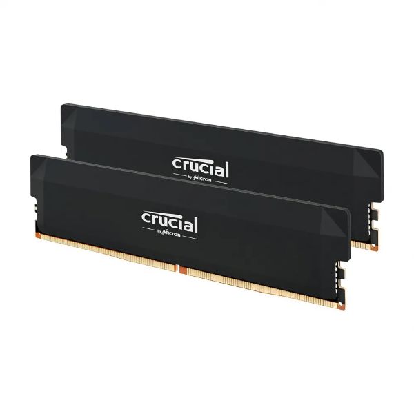 圖片 美光 Micron Crucial PRO 超頻 32GB(雙通16GB*2) D5 6000/CL36 黑色散熱片