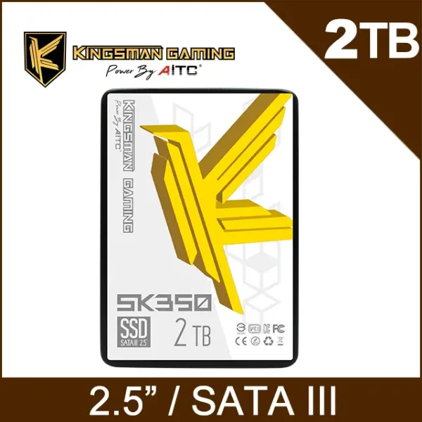 圖片 艾格 AITC KINGSMAN SK350 2TB 2.5吋 SATA SSD 固態硬碟