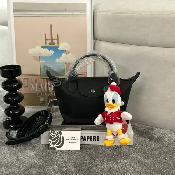 圖片 LONGCHAMP Le Pliage Xtra 黑色手提包