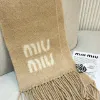 圖片 MIUMIU 奶茶色羊毛混馬海毛圍巾