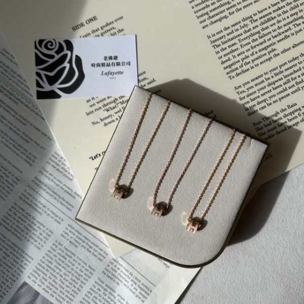 圖片 Hermès Mini Pop H Pendant 立體簍空 迷你Logo項鍊