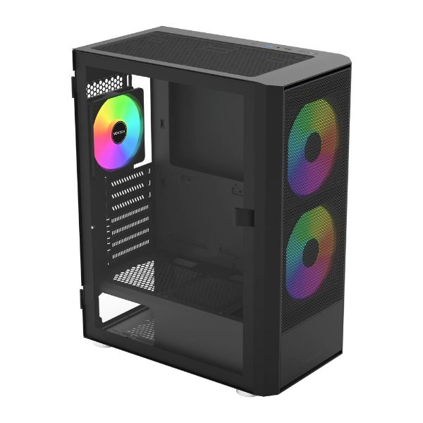 圖片 【MONTECH】君主 X2 Plus 側掀式玻璃機殼 (ATX/Type-C/內含三風扇) 黑色